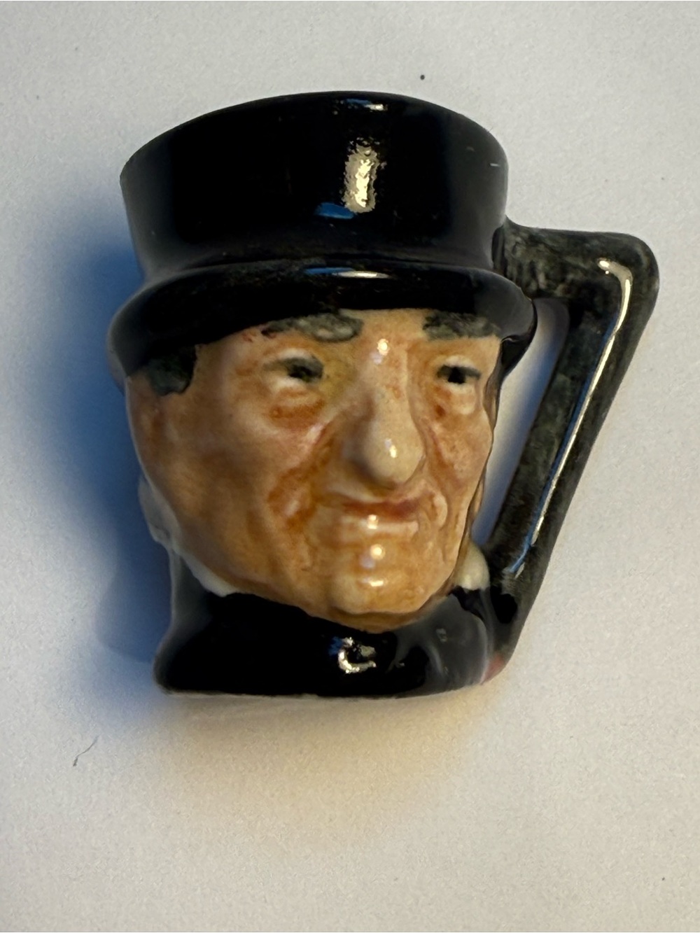 Vintage Royal Doulton England John Peel Character Miniature Toby Mug - H-2.25”